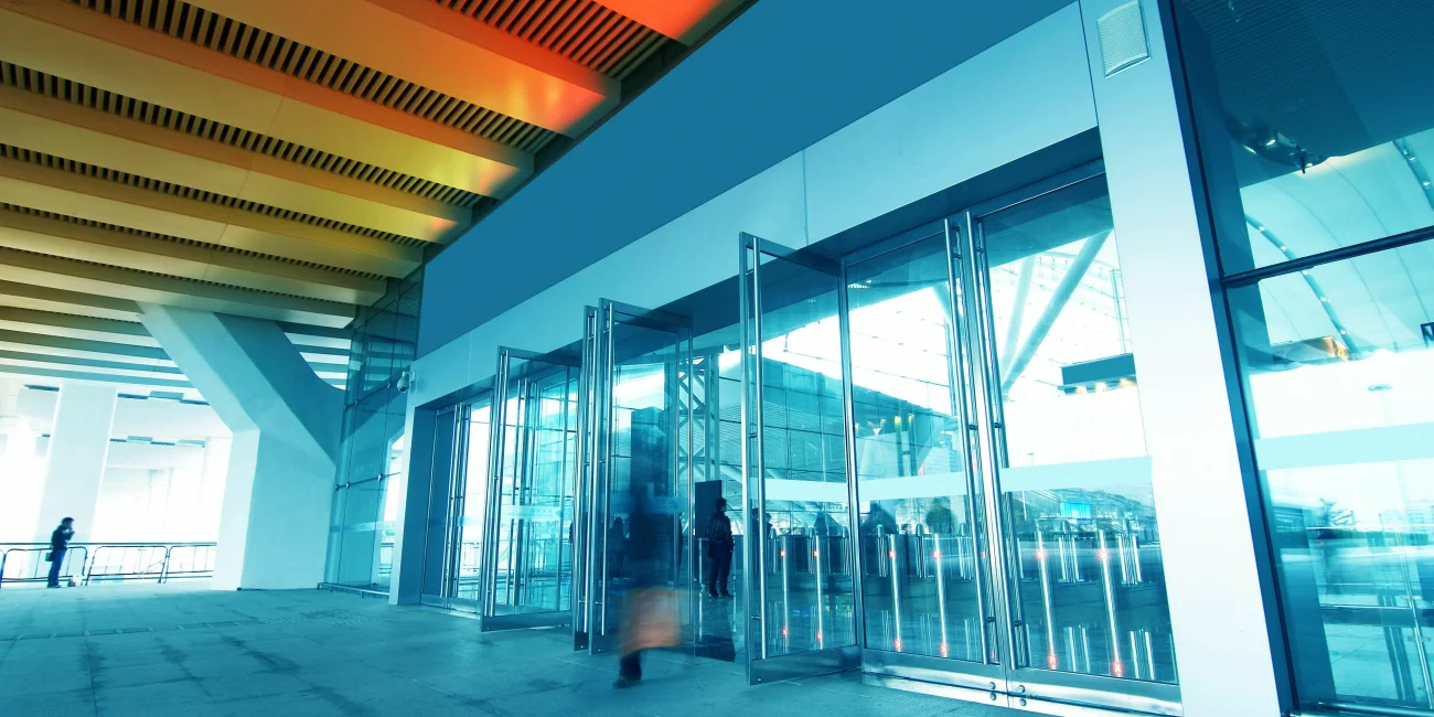 Airport doors