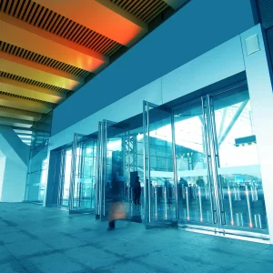 Airport doors