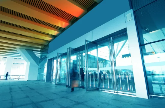 Airport doors